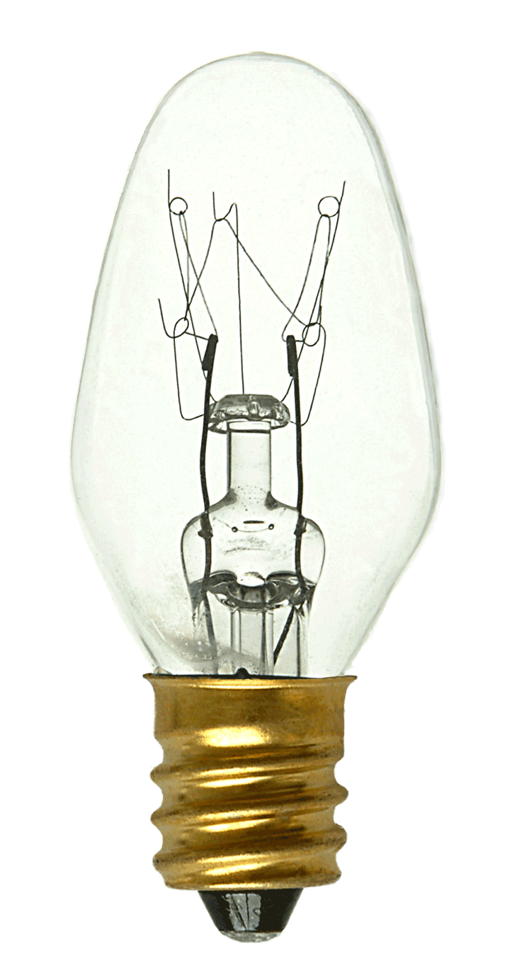 Light Bulb Depot 26210A , C7 , Clear , 5 Watts